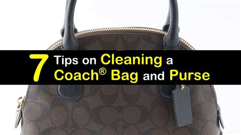 how to clean a cloth coach purse|leather cleaner for coach purses.